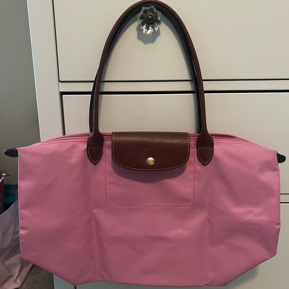 Longchamp Le Pliage Large Tote in Pink